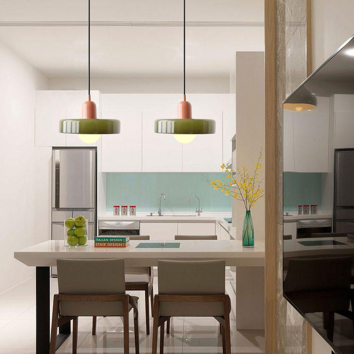 Iolaos - Colored Glass Pendant Light