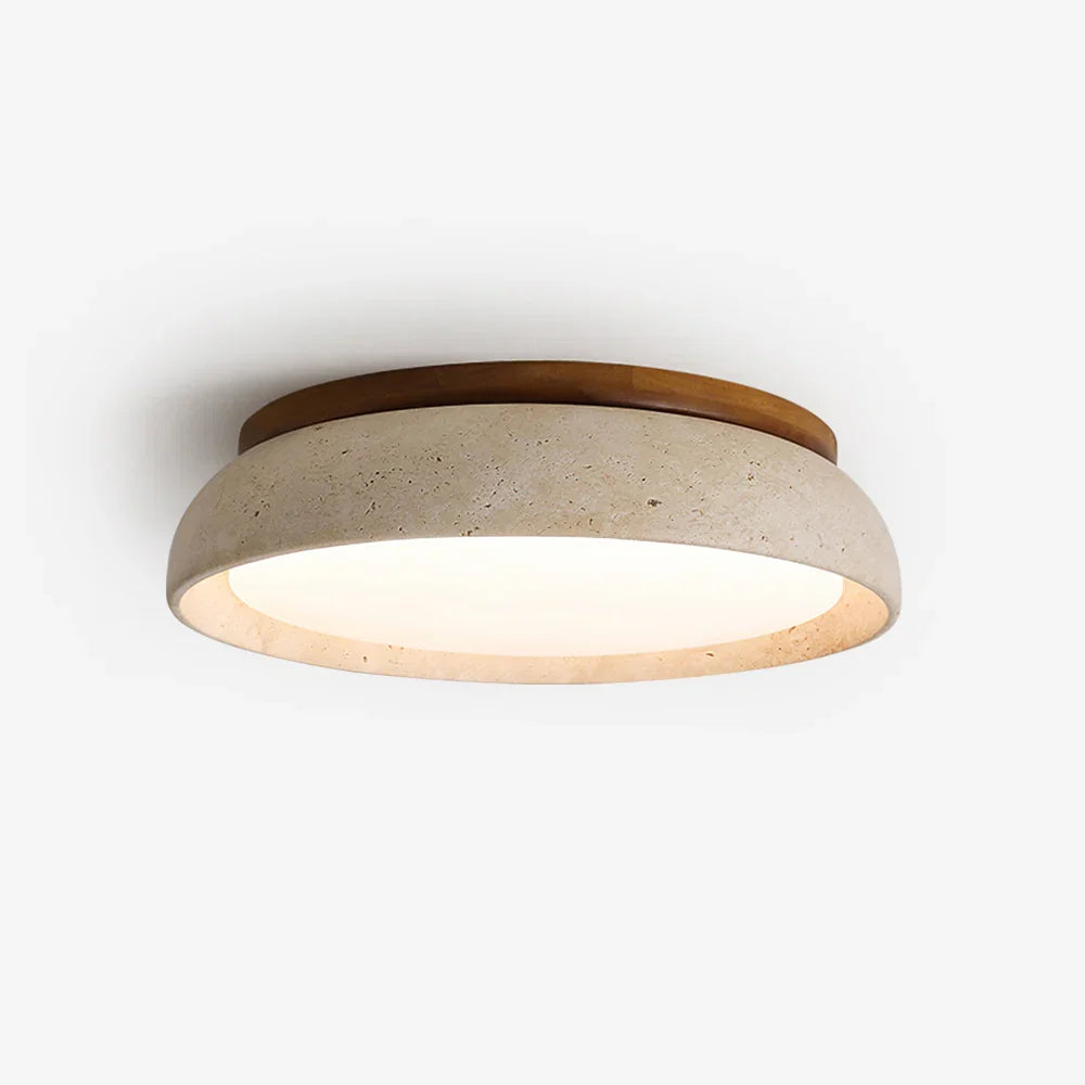 Kalypso - Travertine Flush Mount Ceiling Light