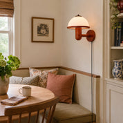 Amaltheia - Dark Oak Plug-In Wall Lamp