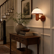 Amaltheia - Dark Oak Plug-In Wall Lamp