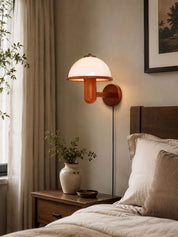 Amaltheia - Dark Oak Plug-In Wall Lamp