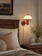 Amaltheia - Dark Oak Plug-In Wall Lamp