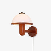Amaltheia - Dark Oak Plug-In Wall Lamp