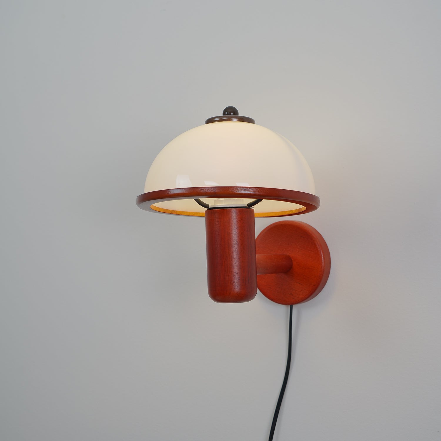 Amaltheia - Dark Oak Plug-In Wall Lamp
