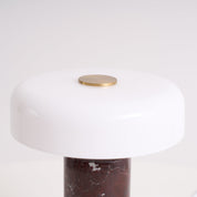 Hespera - Cordless Marble and Opaline Glass Table Lamp