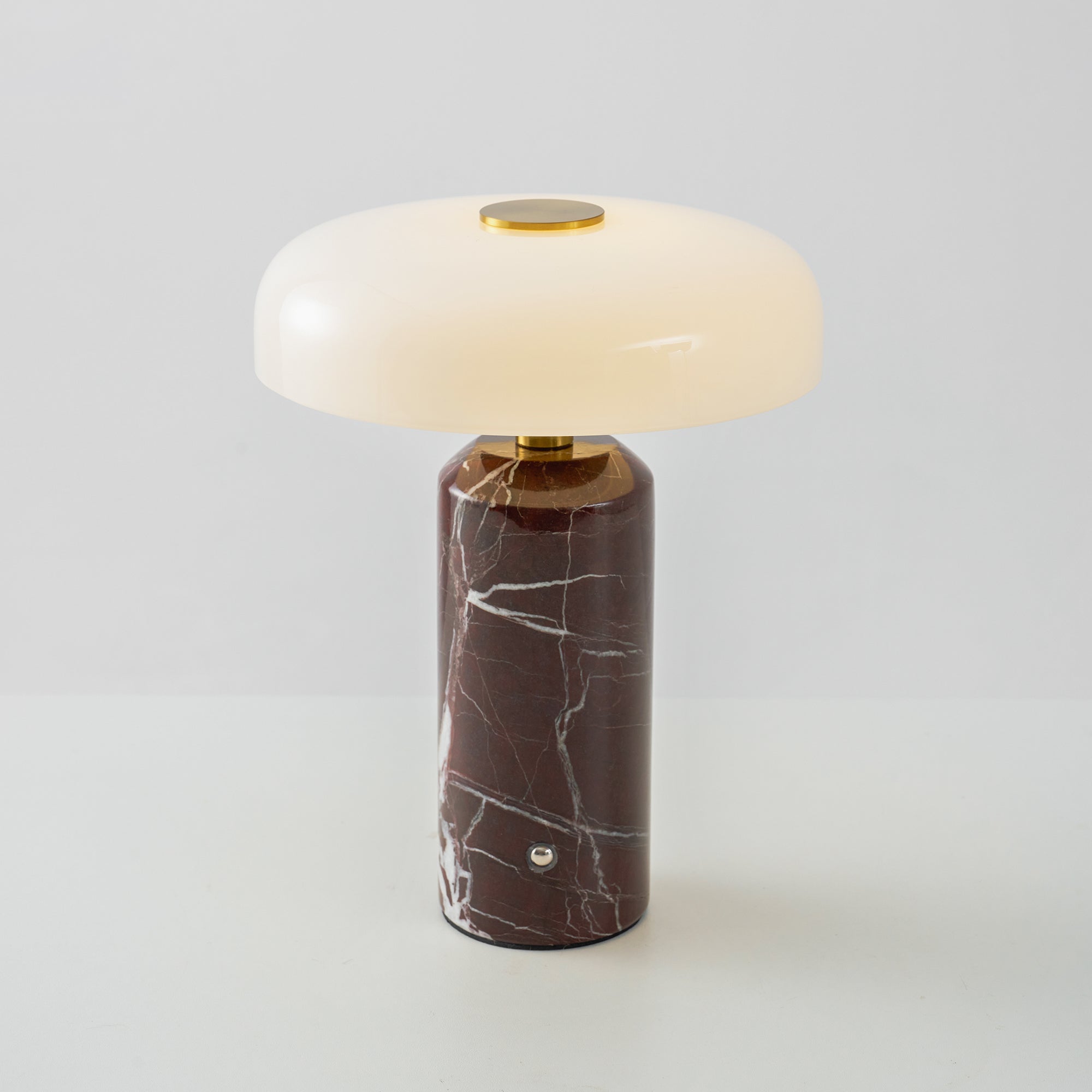 Hespera - Cordless Marble and Opaline Glass Table Lamp