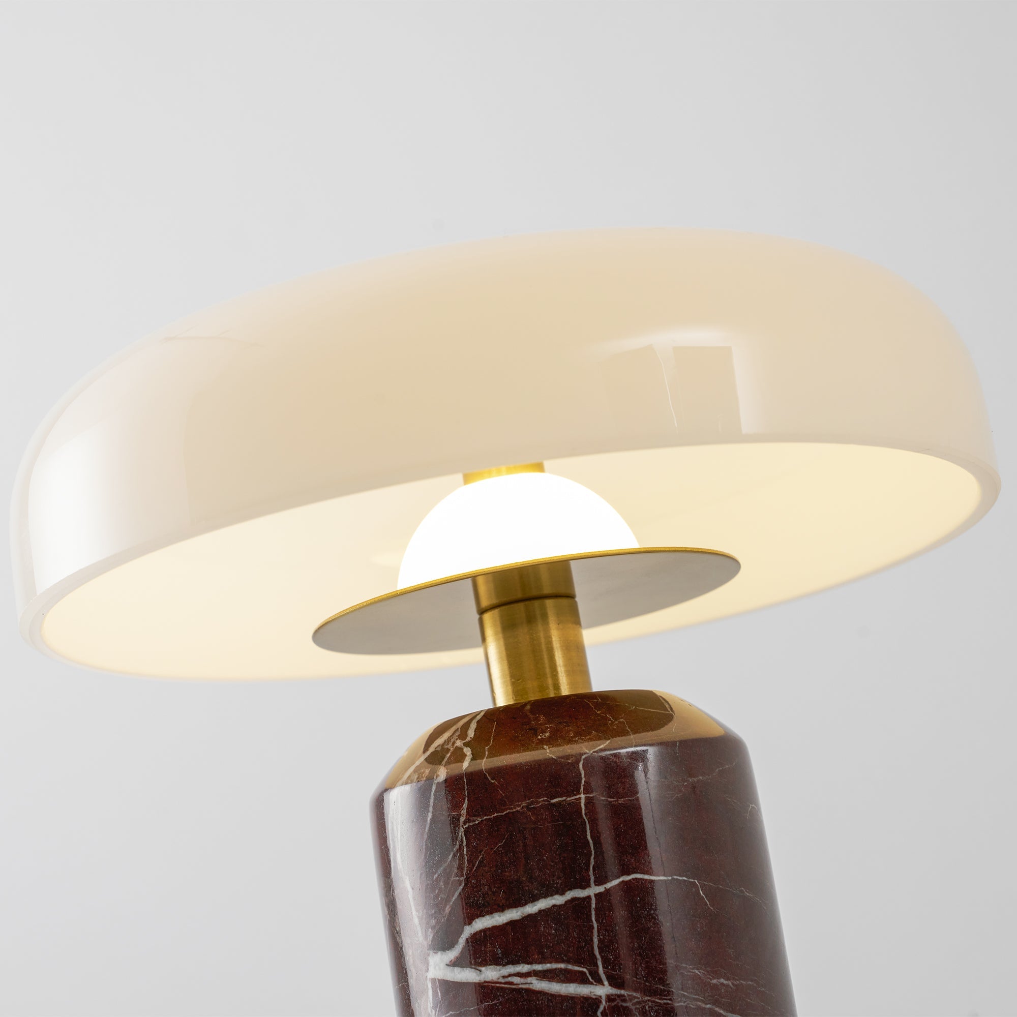 Hespera - Cordless Marble and Opaline Glass Table Lamp