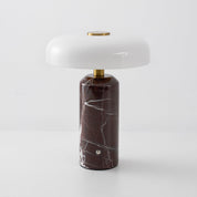 Hespera - Cordless Marble and Opaline Glass Table Lamp