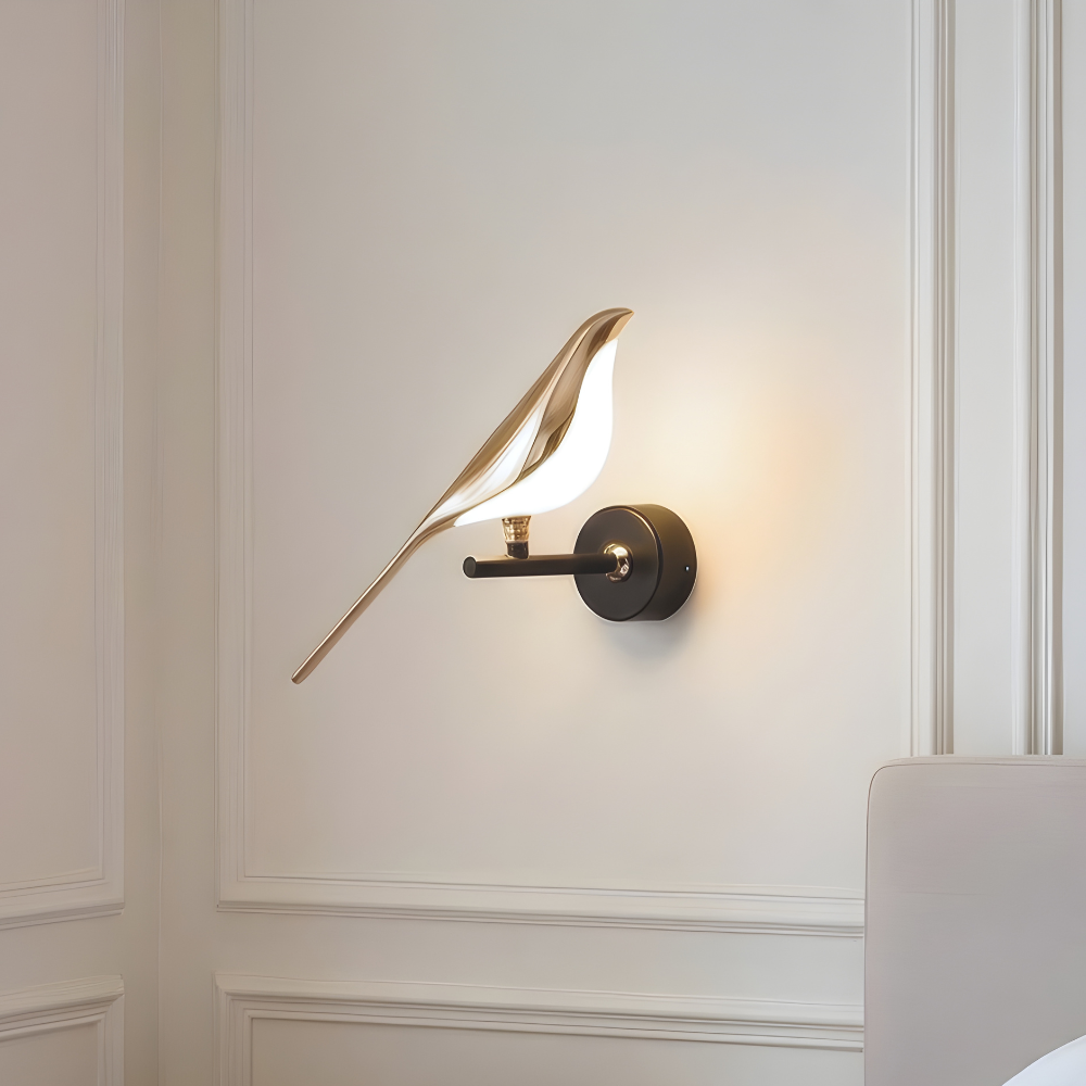 Alkyone - Gold Bird Wall Light