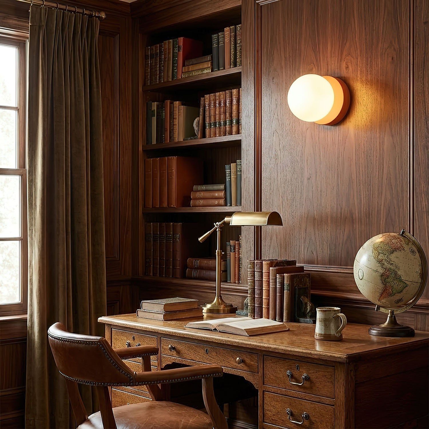 Kleta - Glass Globe Wall Lamp