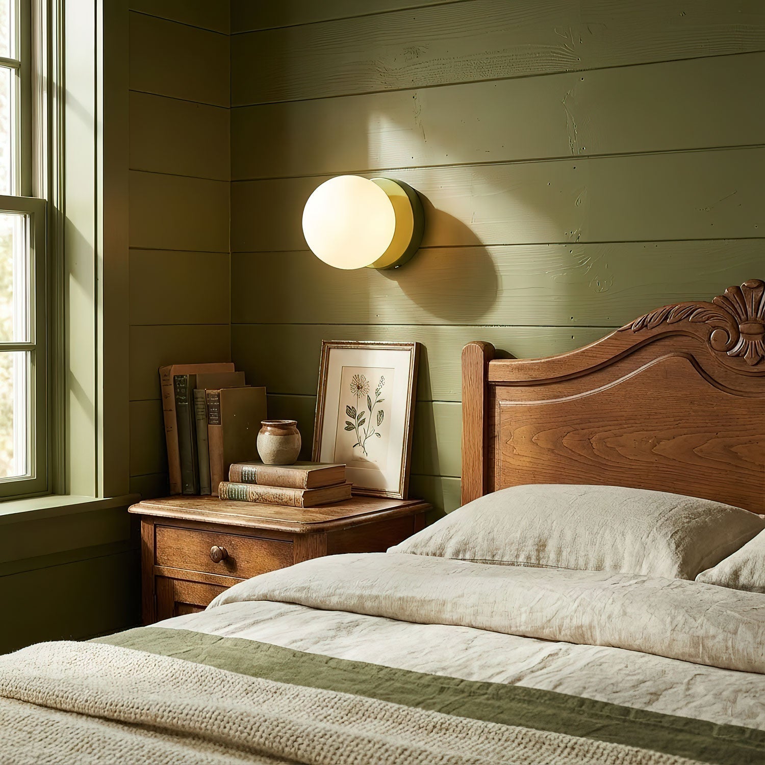 Kleta - Glass Globe Wall Lamp