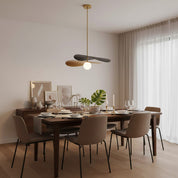 Ned Mid-Century Leaf Petal Pendant Light – detail 4
