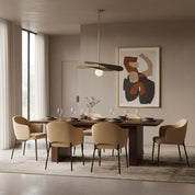 Ned Mid-Century Leaf Petal Pendant Light – detail 7
