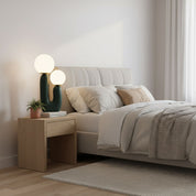 Kore - Colored Resin and White Glass Globe Table Lamp