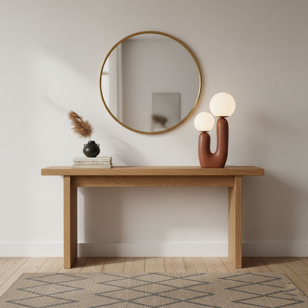 Kore - Colored Resin and White Glass Globe Table Lamp