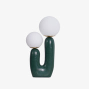 Kore - Colored Resin and White Glass Globe Table Lamp