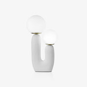 Kore - Colored Resin and White Glass Globe Table Lamp