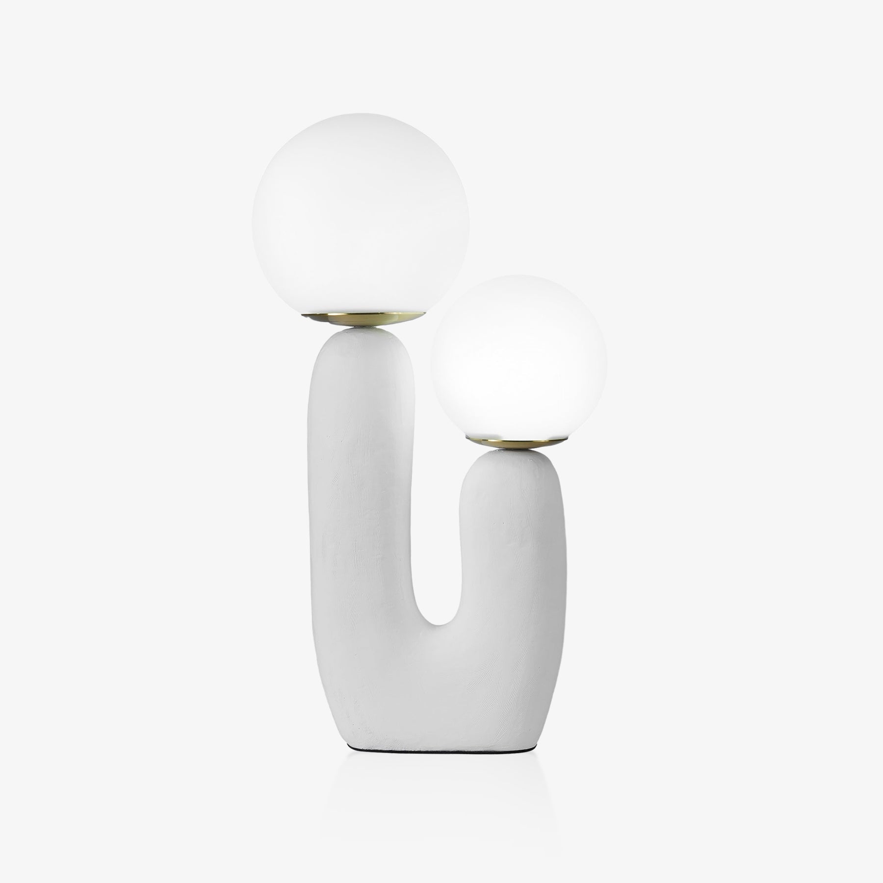 Kore - Colored Resin and White Glass Globe Table Lamp