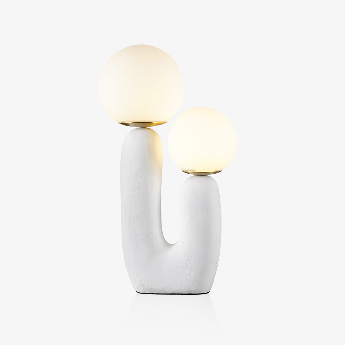 Kore - Colored Resin and White Glass Globe Table Lamp