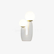 Kore - Colored Resin and White Glass Globe Table Lamp