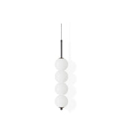 Rhoda Stacked Milk Glass Orb Pendant Light