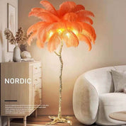 Phoinike - Ostrich Feather Floor Lamp