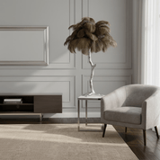 Aedon - Brass Ostrich Feather Table Lamp