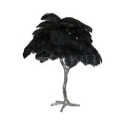 Aedon - Brass Ostrich Feather Table Lamp
