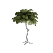 Aedon - Brass Ostrich Feather Table Lamp