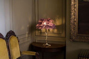Aedon - Brass Ostrich Feather Table Lamp