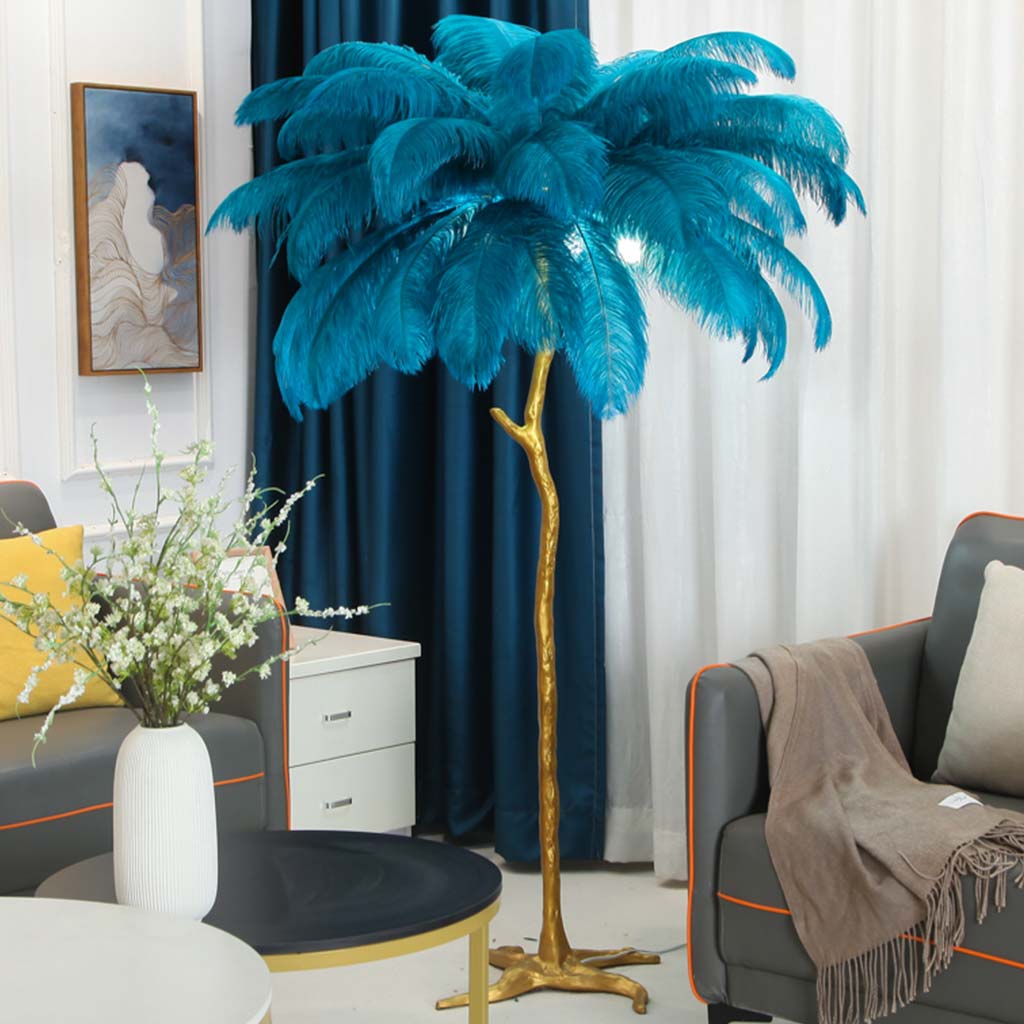 Phoinike - Ostrich Feather Floor Lamp