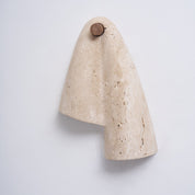 Amphitrite - Draped Travertine Wall Sconce