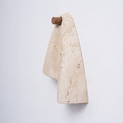 Amphitrite - Draped Travertine Wall Sconce