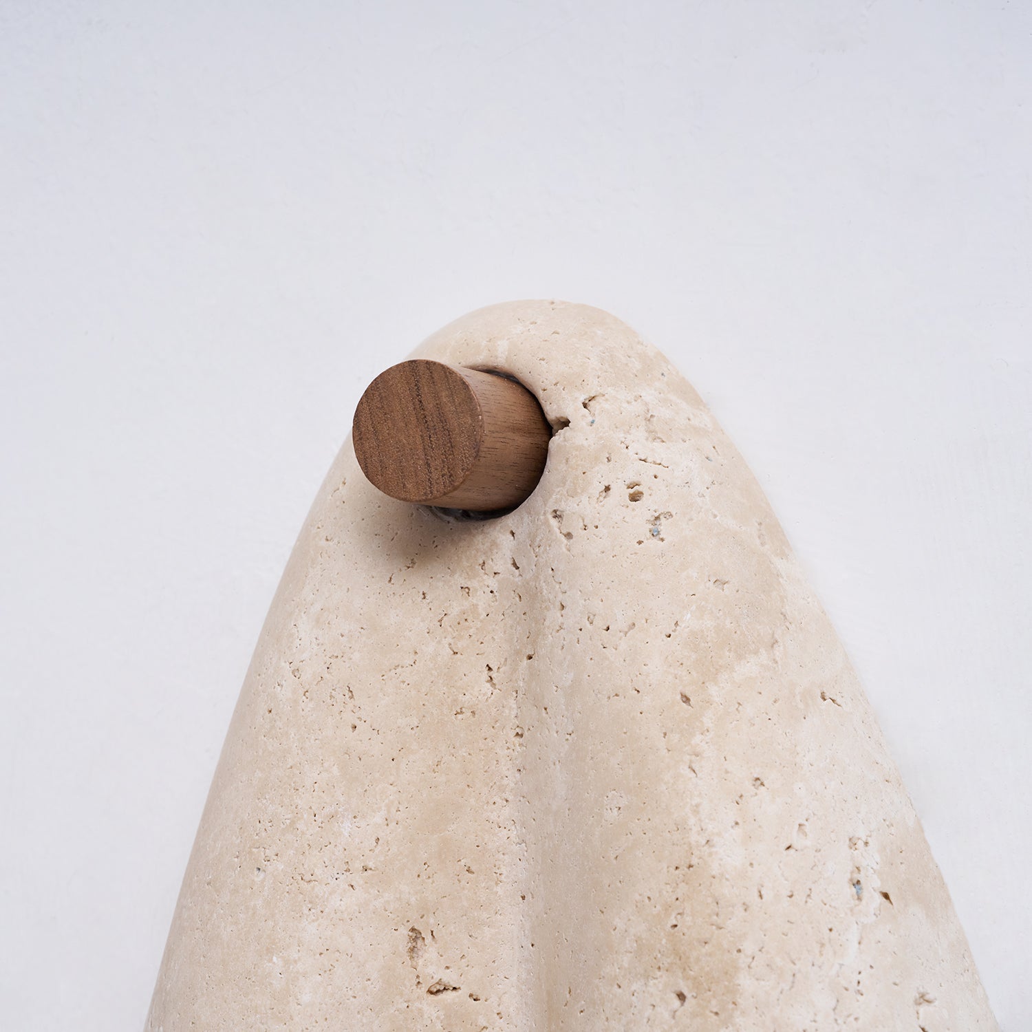 Amphitrite - Draped Travertine Wall Sconce