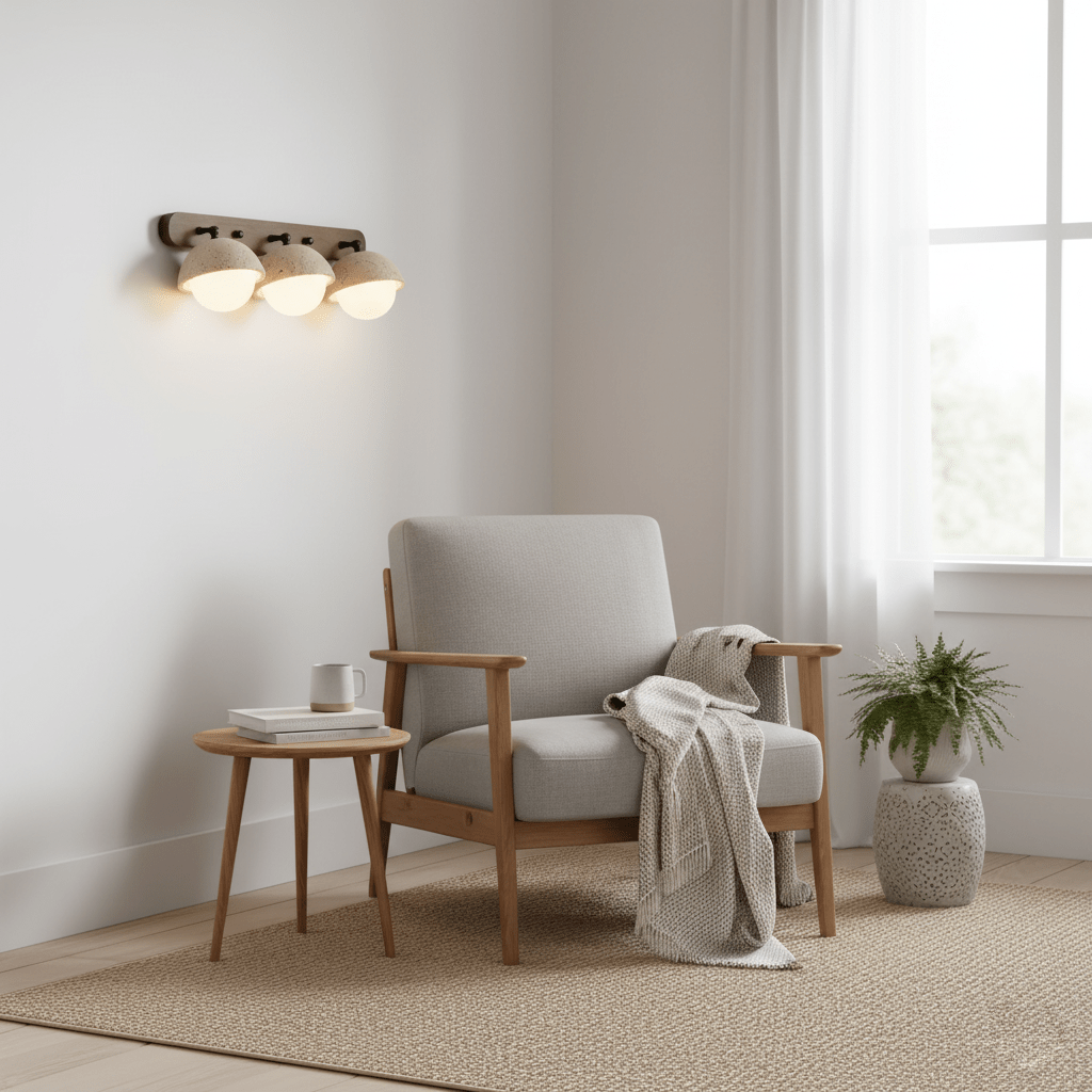 Endymion - Travertine and Glass Wall Sconce