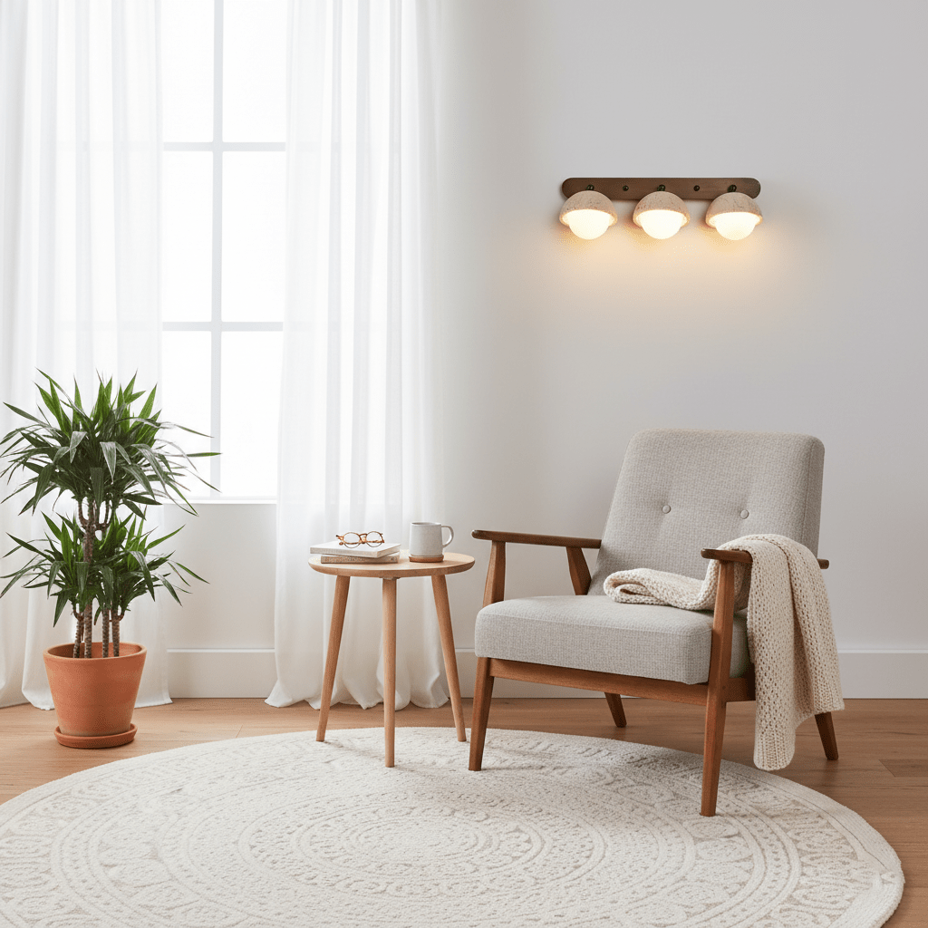 Endymion - Travertine and Glass Wall Sconce