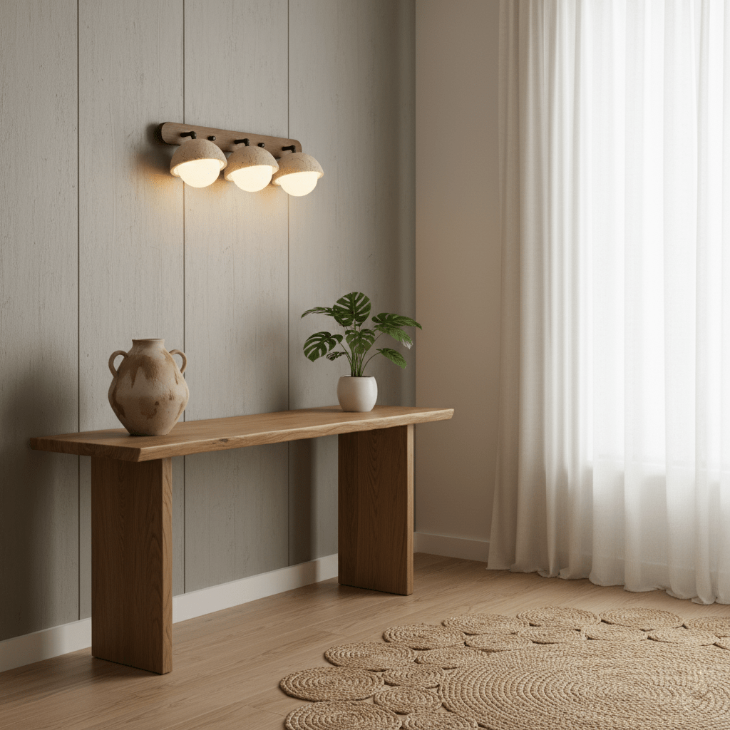 Endymion - Travertine and Glass Wall Sconce