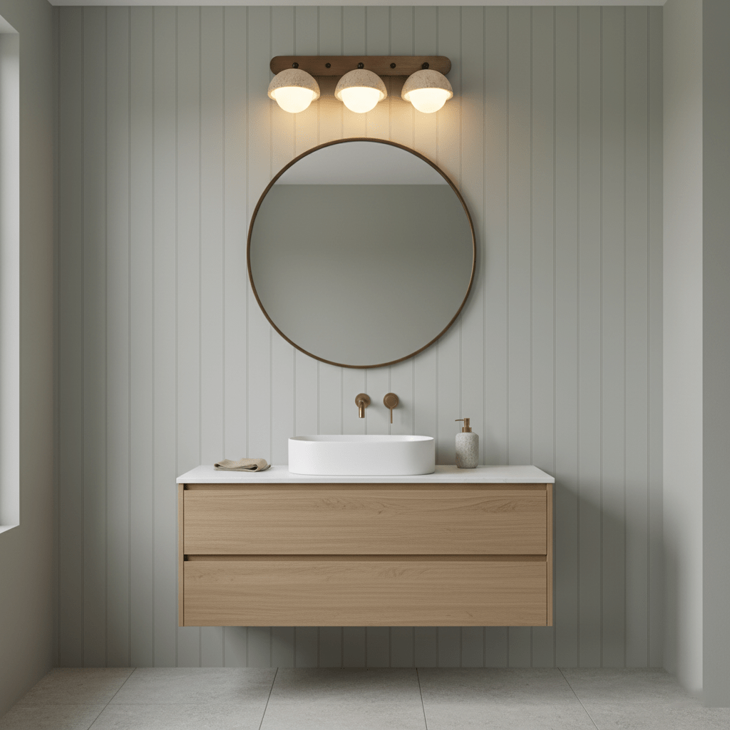 Endymion - Travertine and Glass Wall Sconce