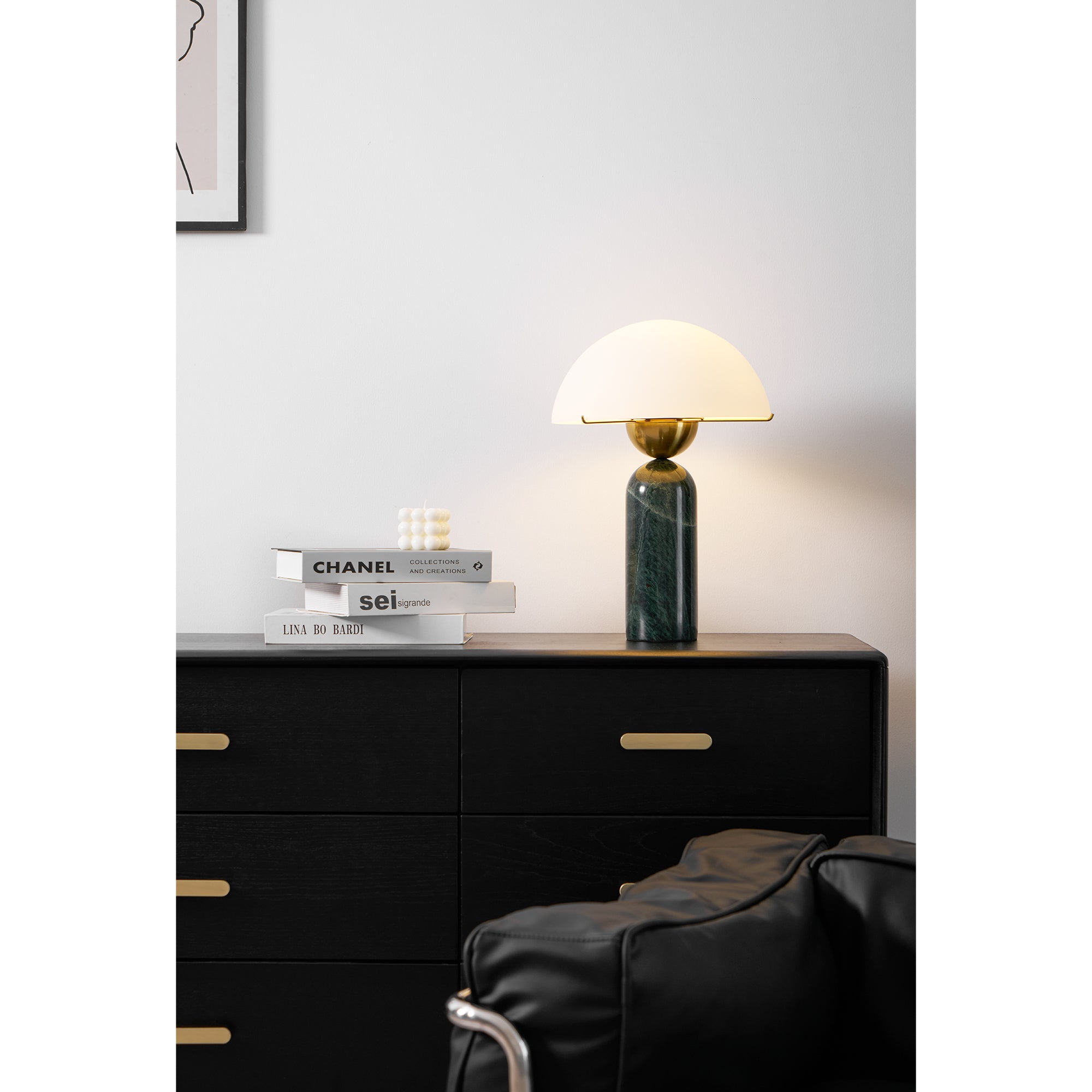 Chrysothemis - Alabaster Globe Table Lamp
