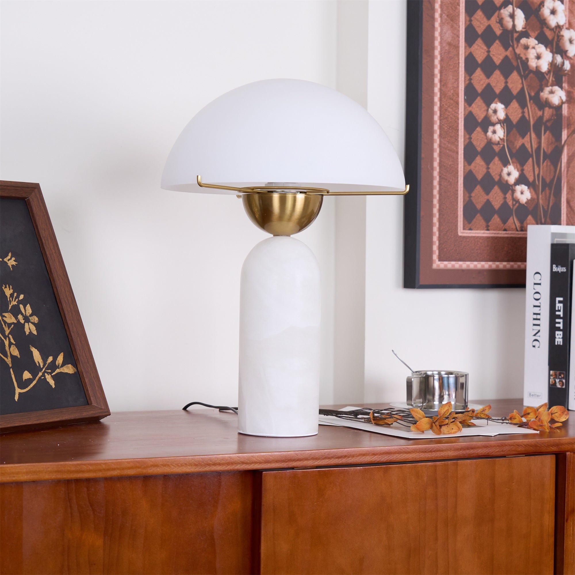 Chrysothemis - Alabaster Globe Table Lamp