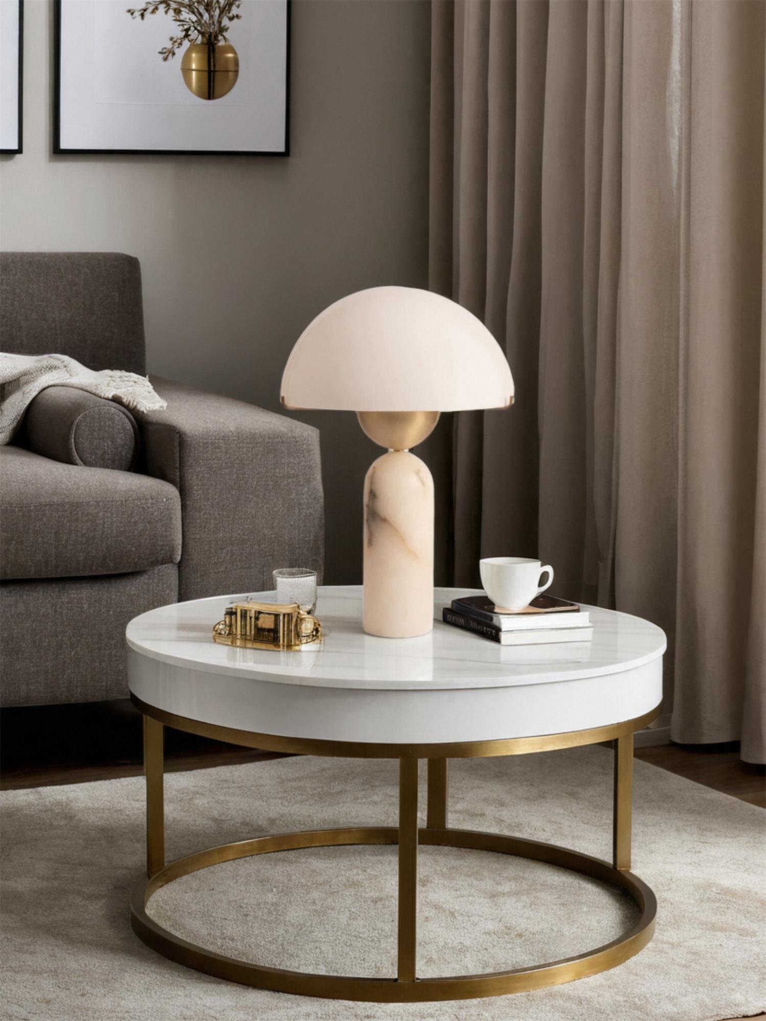Chrysothemis - Alabaster Globe Table Lamp