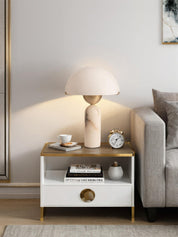 Chrysothemis - Alabaster Globe Table Lamp
