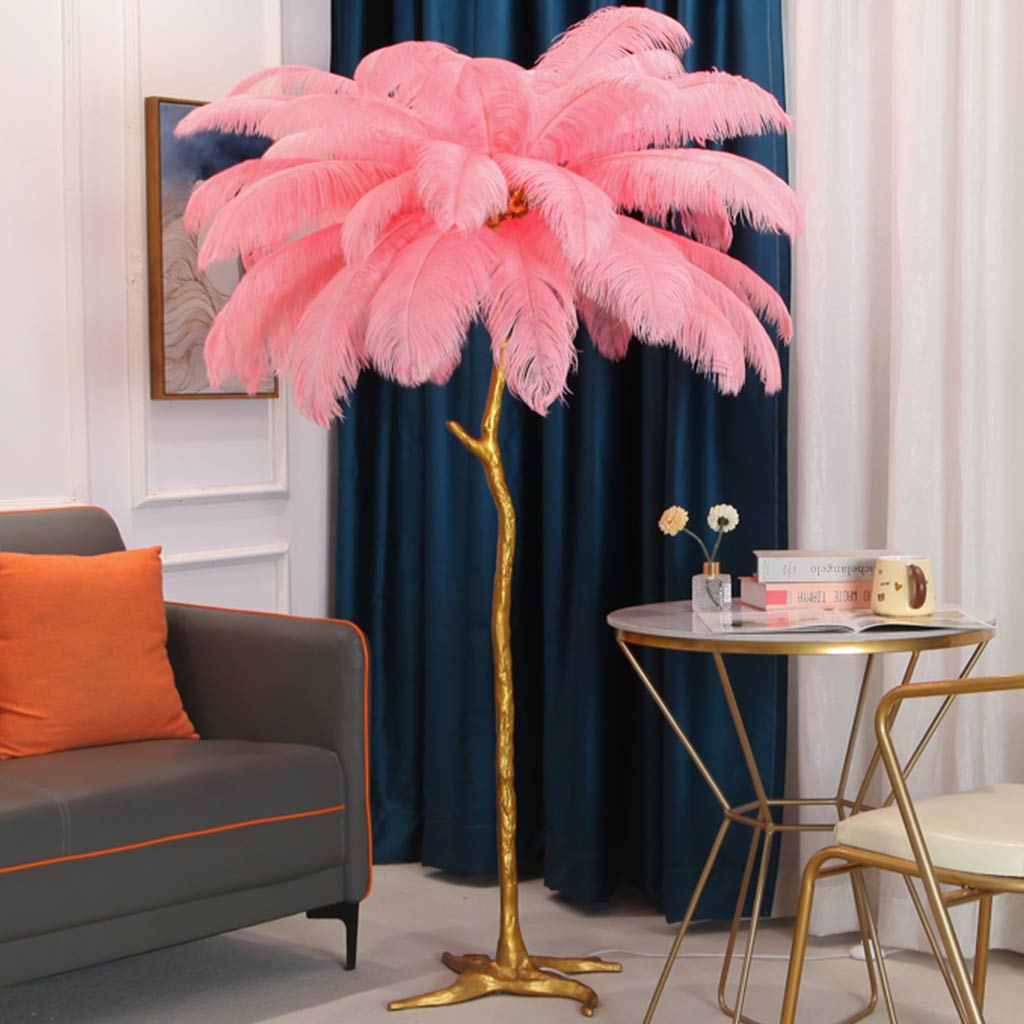 Phoinike - Ostrich Feather Floor Lamp