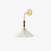 Elektryone - Walnut and Linen Wall Lamp