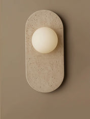 Harmonia - Marble and Travertine Wall Sconce