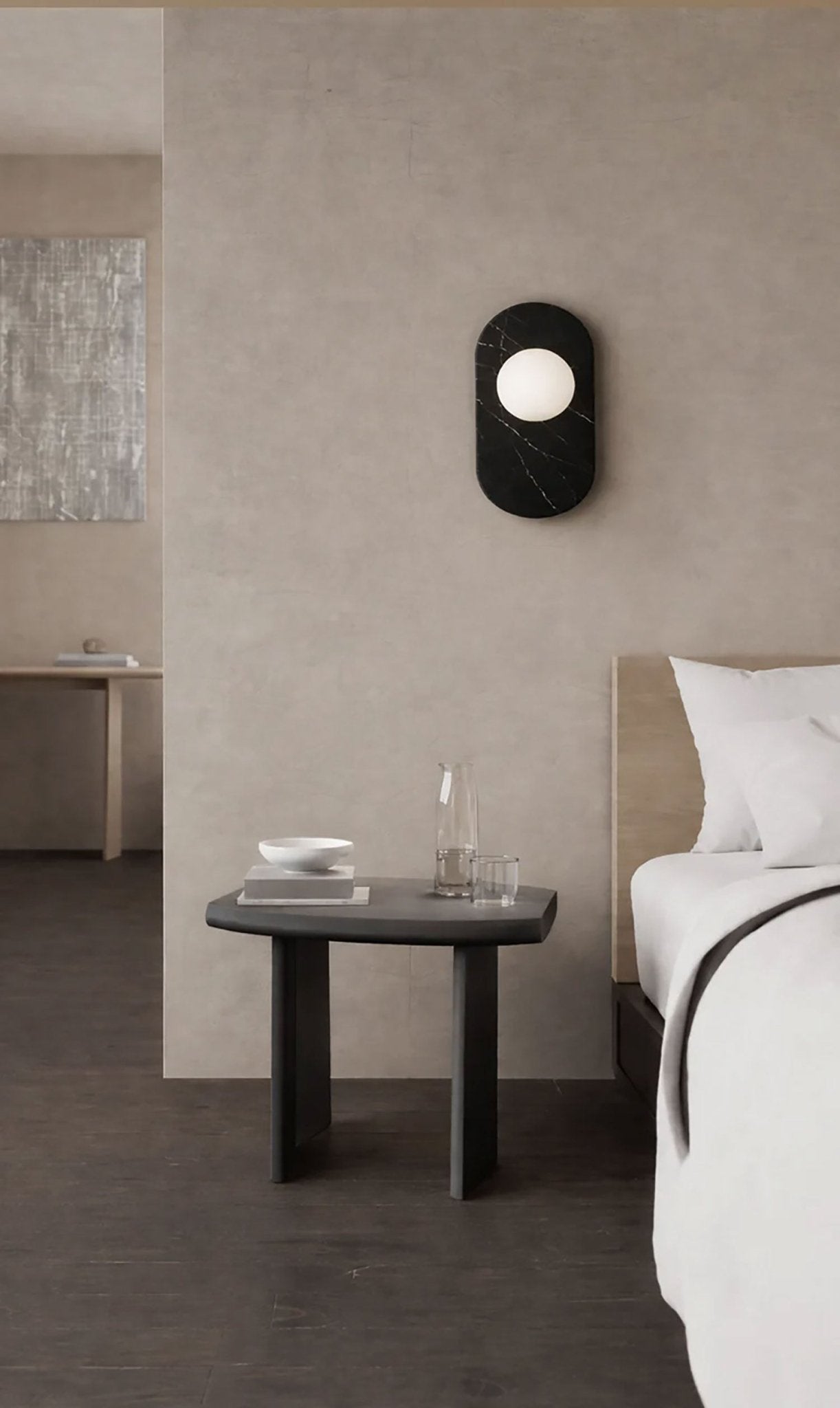 Harmonia - Marble and Travertine Wall Sconce