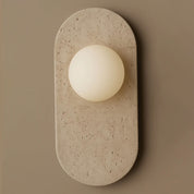 Harmonia - Marble and Travertine Wall Sconce