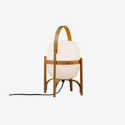 Pharos - Portable Wood and Glass Lantern Table Lamp