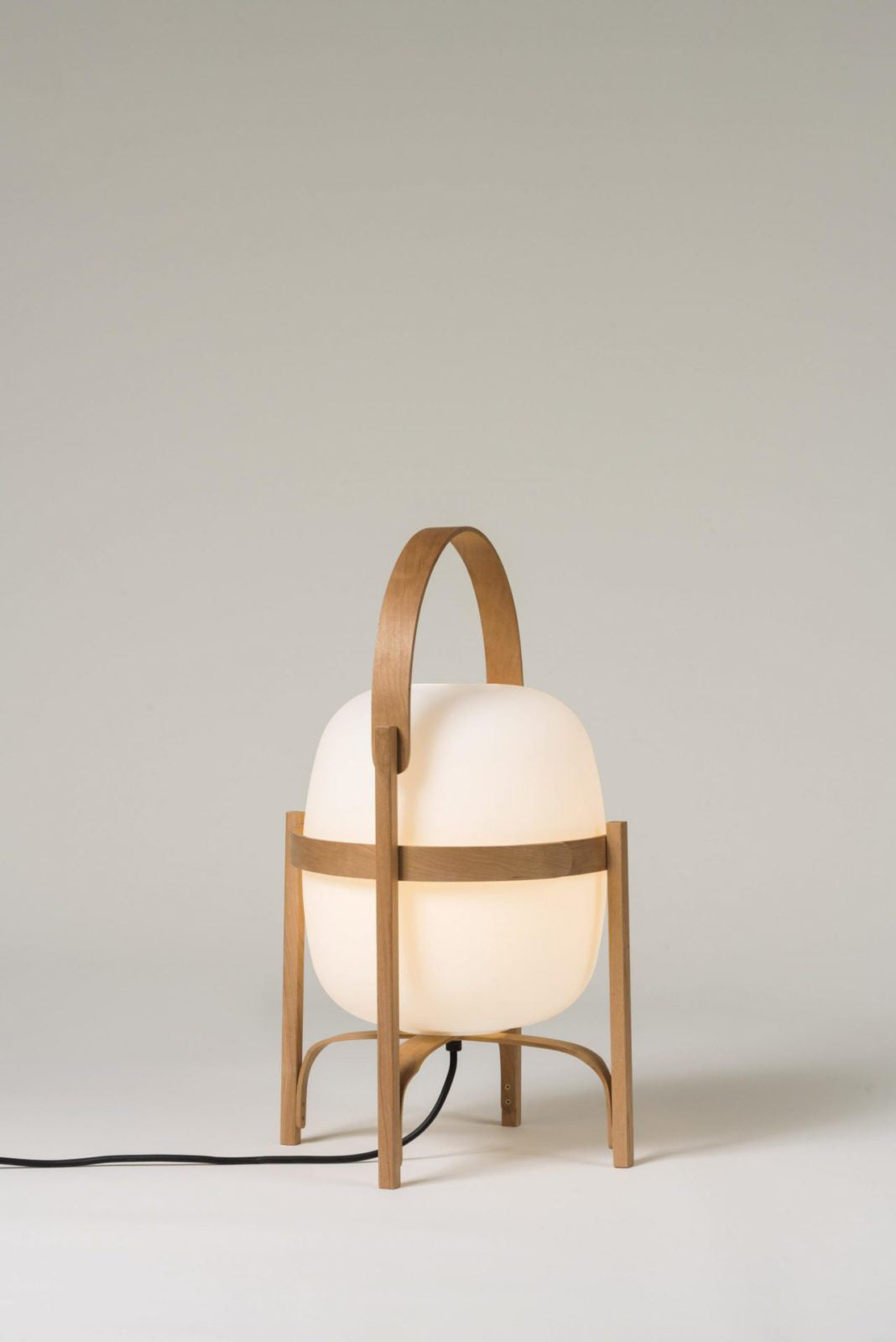 Pharos - Portable Wood and Glass Lantern Table Lamp