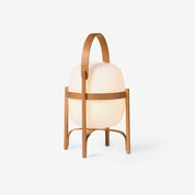 Pharos - Portable Wood and Glass Lantern Table Lamp